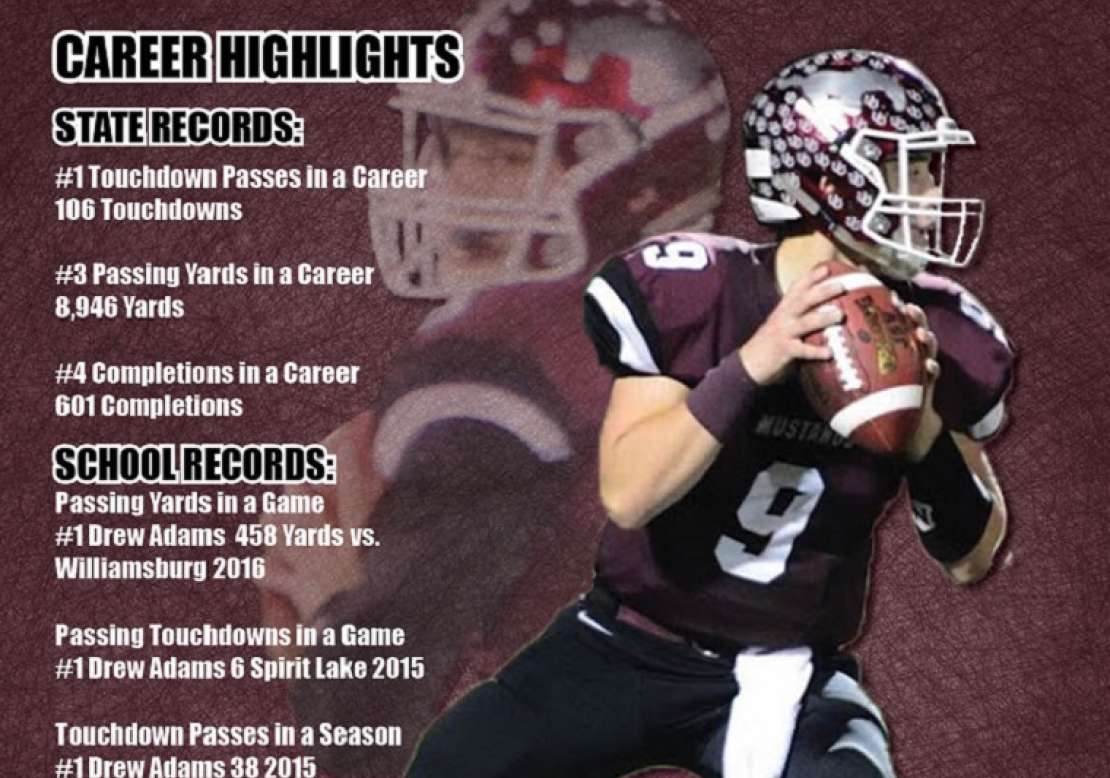Quarterback Drew Adams Quarterback Drew Adams