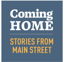 Logo for the Coming Home Stories from Main Street program Logo for the Coming Home Stories from Main Street program