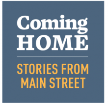 Logo for the Coming Home Stories from Main Street program