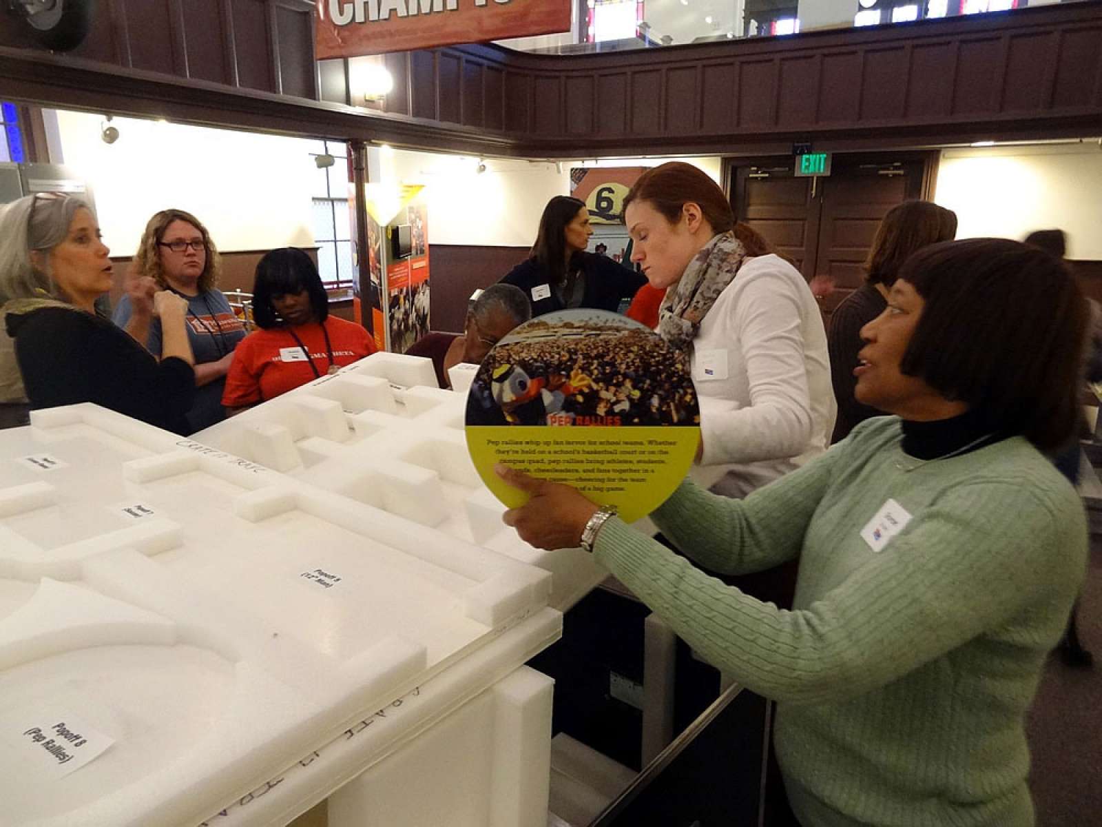 unpacking crates - Banneker-Douglass Museum, Maryland, 2015