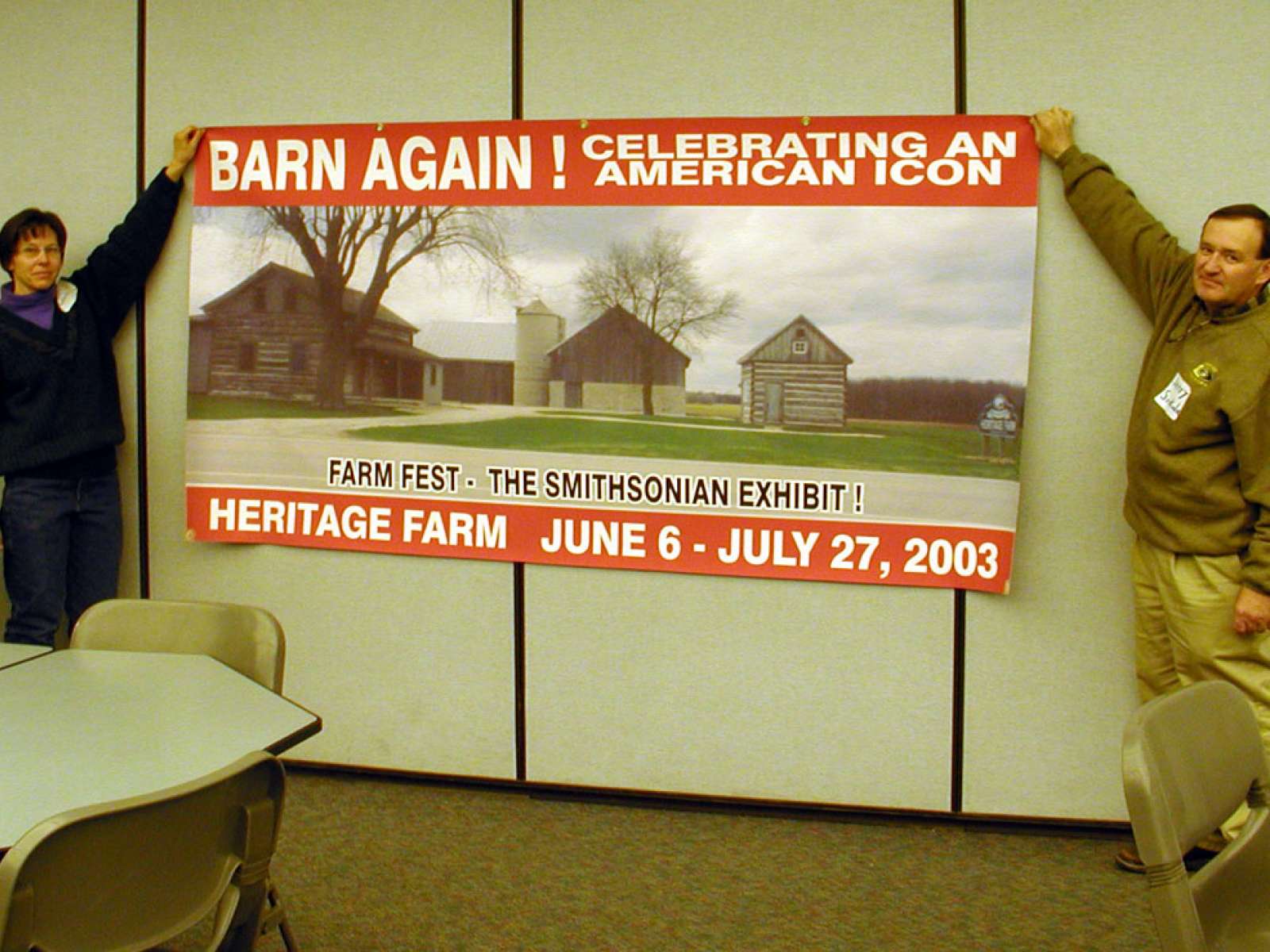 Barn  Again Farm Festival Banner in Wisconson