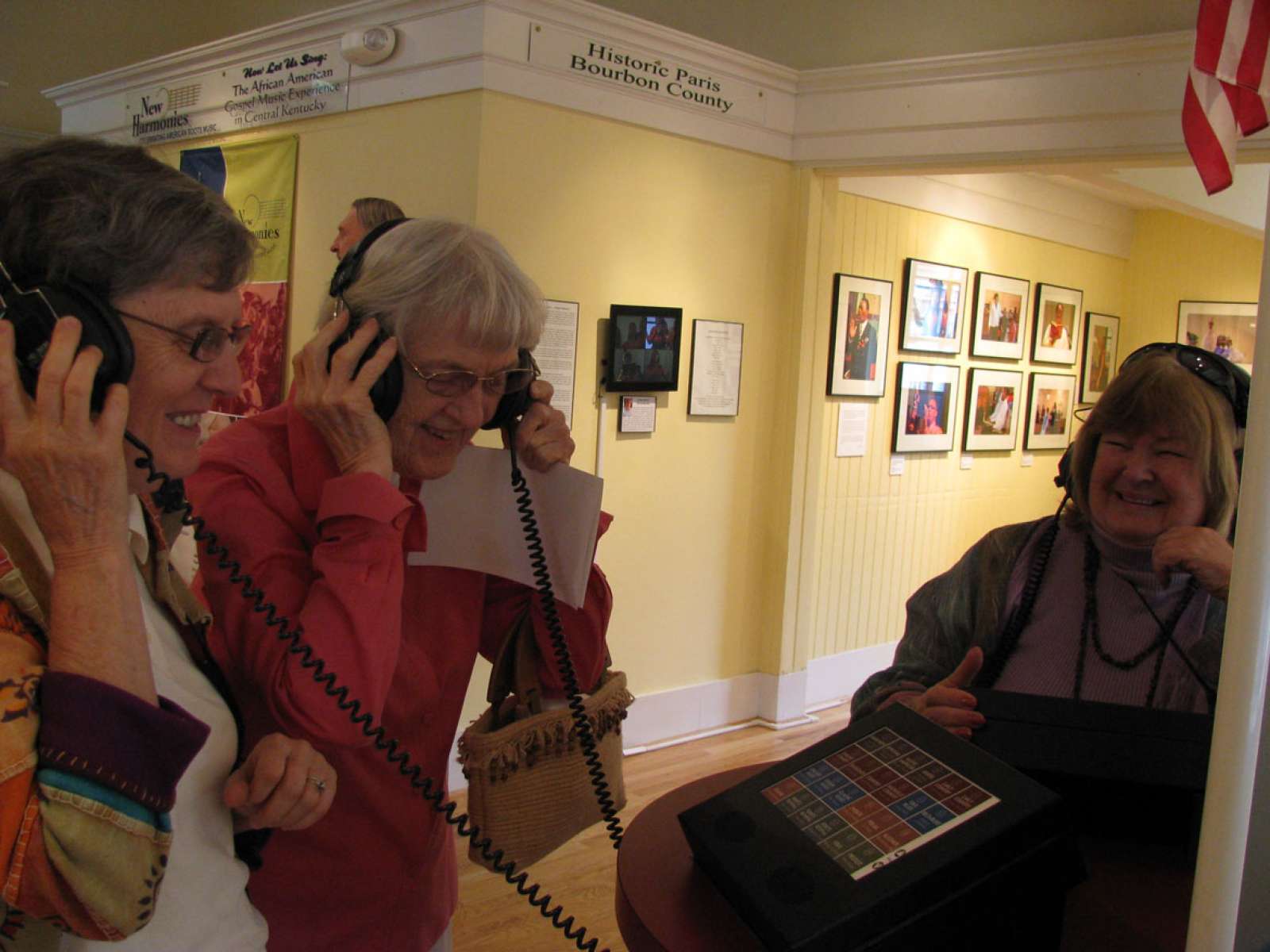 Museum visitors enjoying New_Harmonies Paris, Kentucky 2012