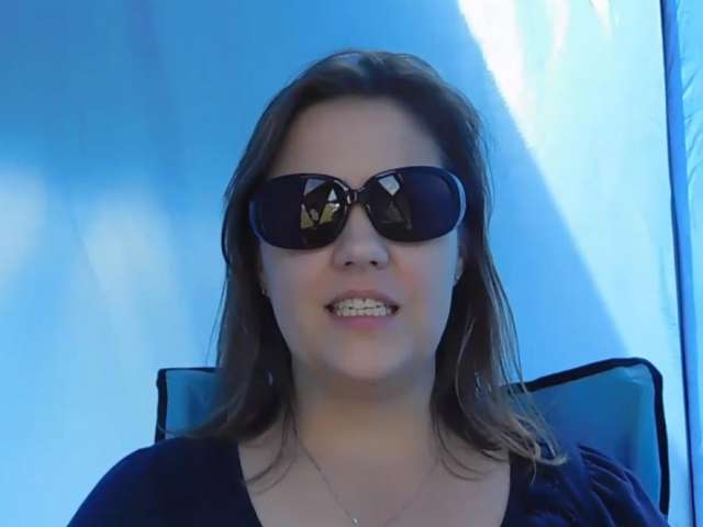 Carolyn sits and talks about her connect to water for the Women Mind the Water Project.