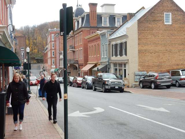 A small town street