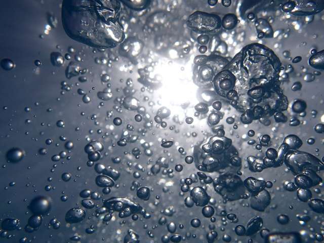 Bubbles in water