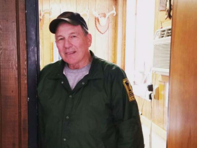 Pat Schmidt of the Lanesboro Fish Hatchery in his home.