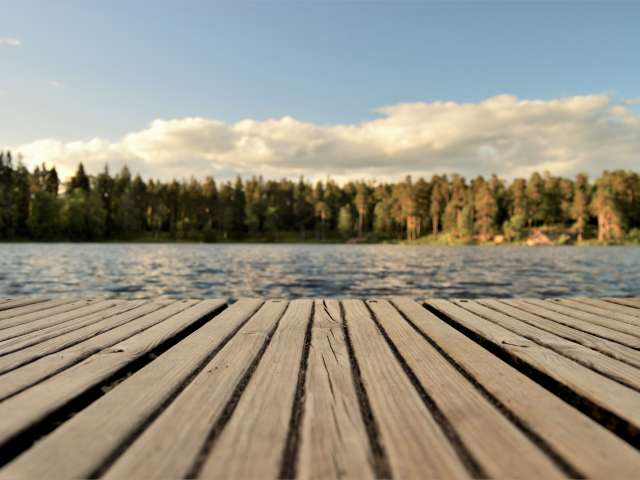 A dock on Lake Michigan. Pexels stock photo