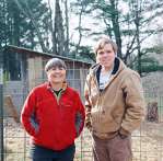 Carol and Dave on the farm. Courtesy Blowing Rock Art & History Museum