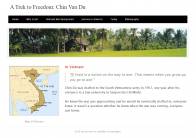 Screenshot of a student-created website.
