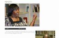 Screenshot of student-created website.